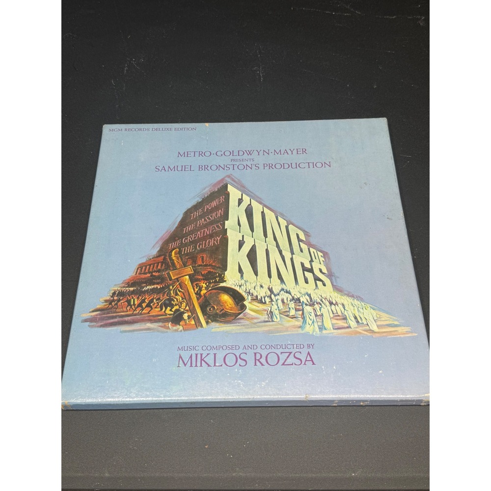 King of Kings Soundtrack Vinyl LP Miklos Rozsa MGM Deluxe Edition 1961 SIE/1E2